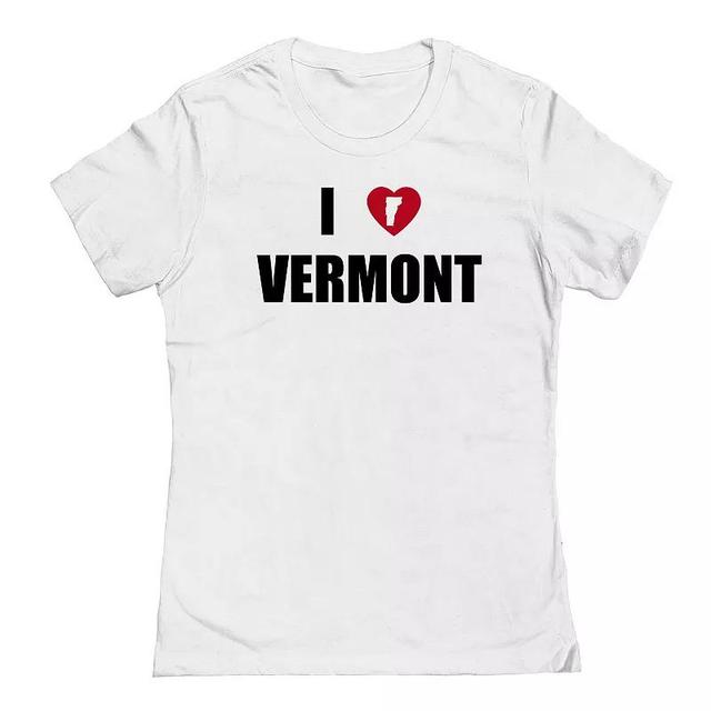 Juniors I Heart Vermont Graphic Tee, Womens Product Image