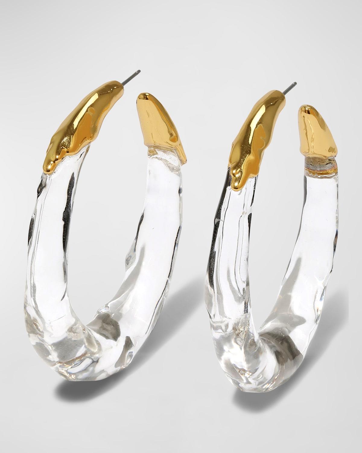 Molten Hoop Earrings Product Image