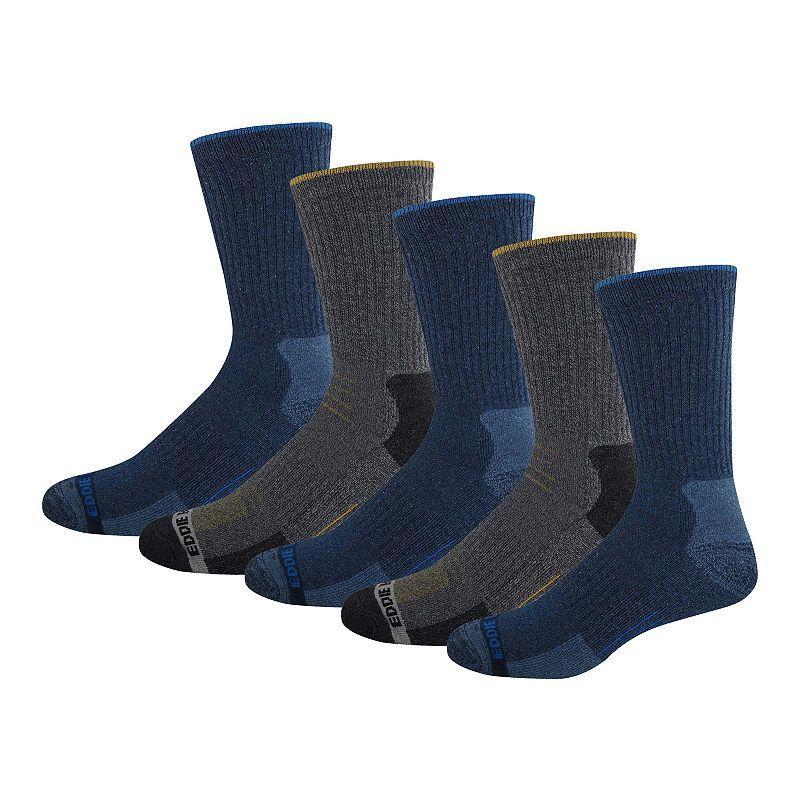 Mens Eddie Bauer Eco Crew Socks 5-pack Blue Product Image