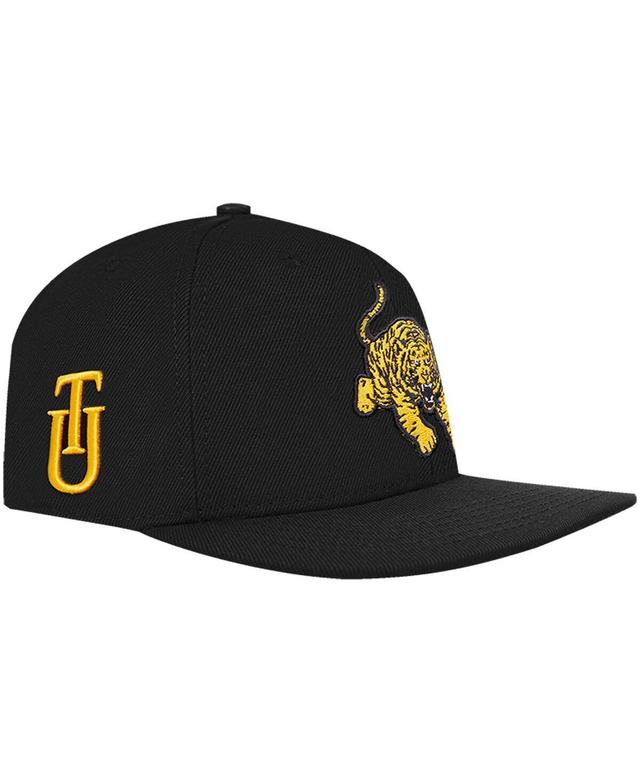 Mens Pro Standard Black Tuskegee Golden Tigers Arch Over Logo Evergreen Snapback Hat Product Image