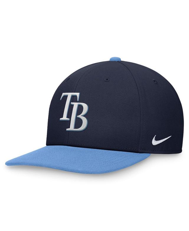 Nike Mens Navy/Light Blue Tampa Bay Rays Evergreen Two-Tone Snapback Hat - C Nvy Product Image