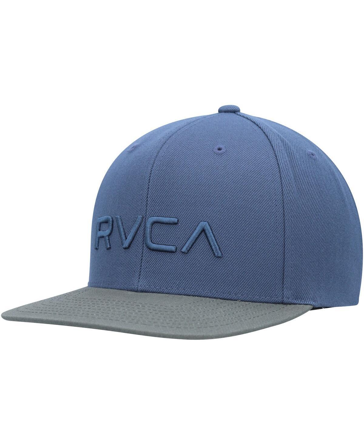 Mens RVCA Navy/Olive Twill II Snapback Hat Product Image