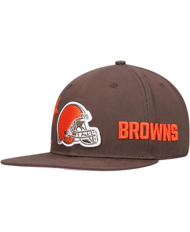 Mens Pro Standard Cleveland Browns Brown Stars Snapback Hat Product Image