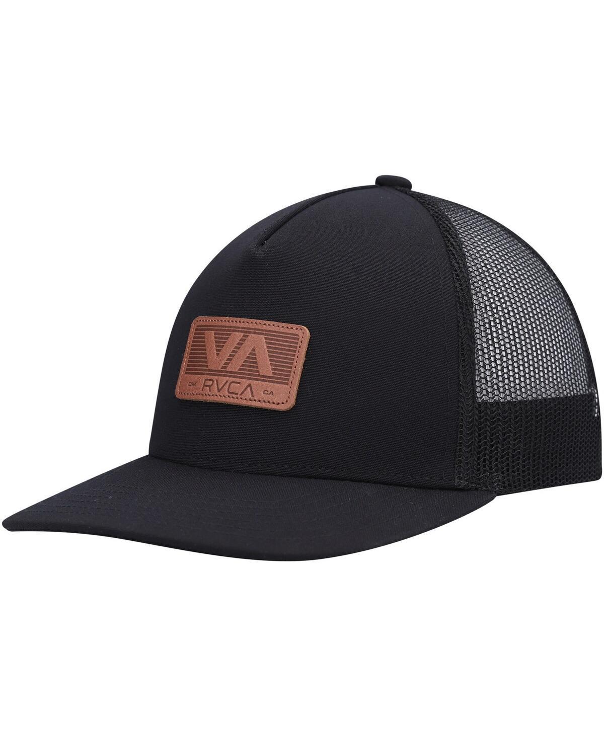 Mens Rvca Black Shutter Trucker Snapback Hat Product Image