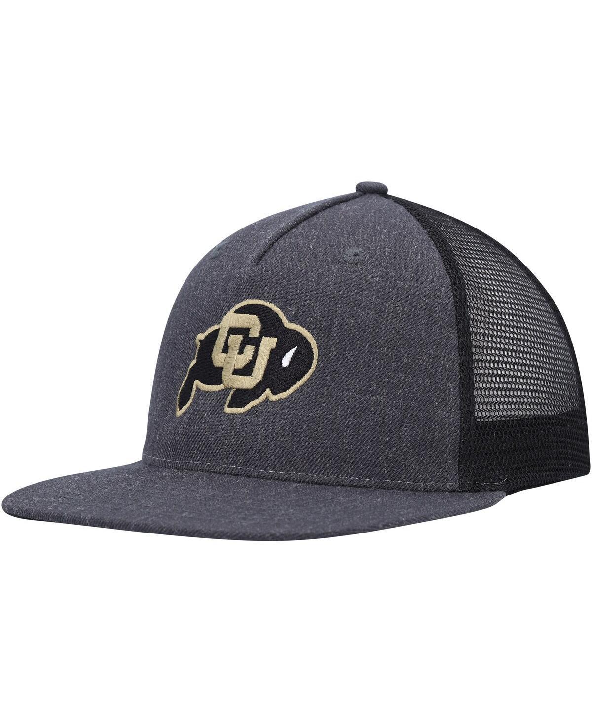 Mens Ahead Black Colorado Buffaloes Coastal Bay Trucker Adjustable Hat Product Image