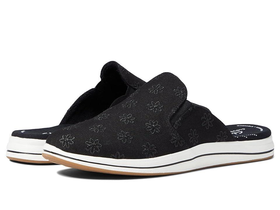 Clarks Breeze Shore (Black Floral) Women's Shoes Product Image