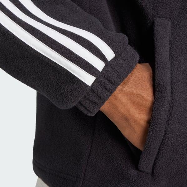 Adicolor 3-Stripes Teddy Fleece Hoodie Product Image