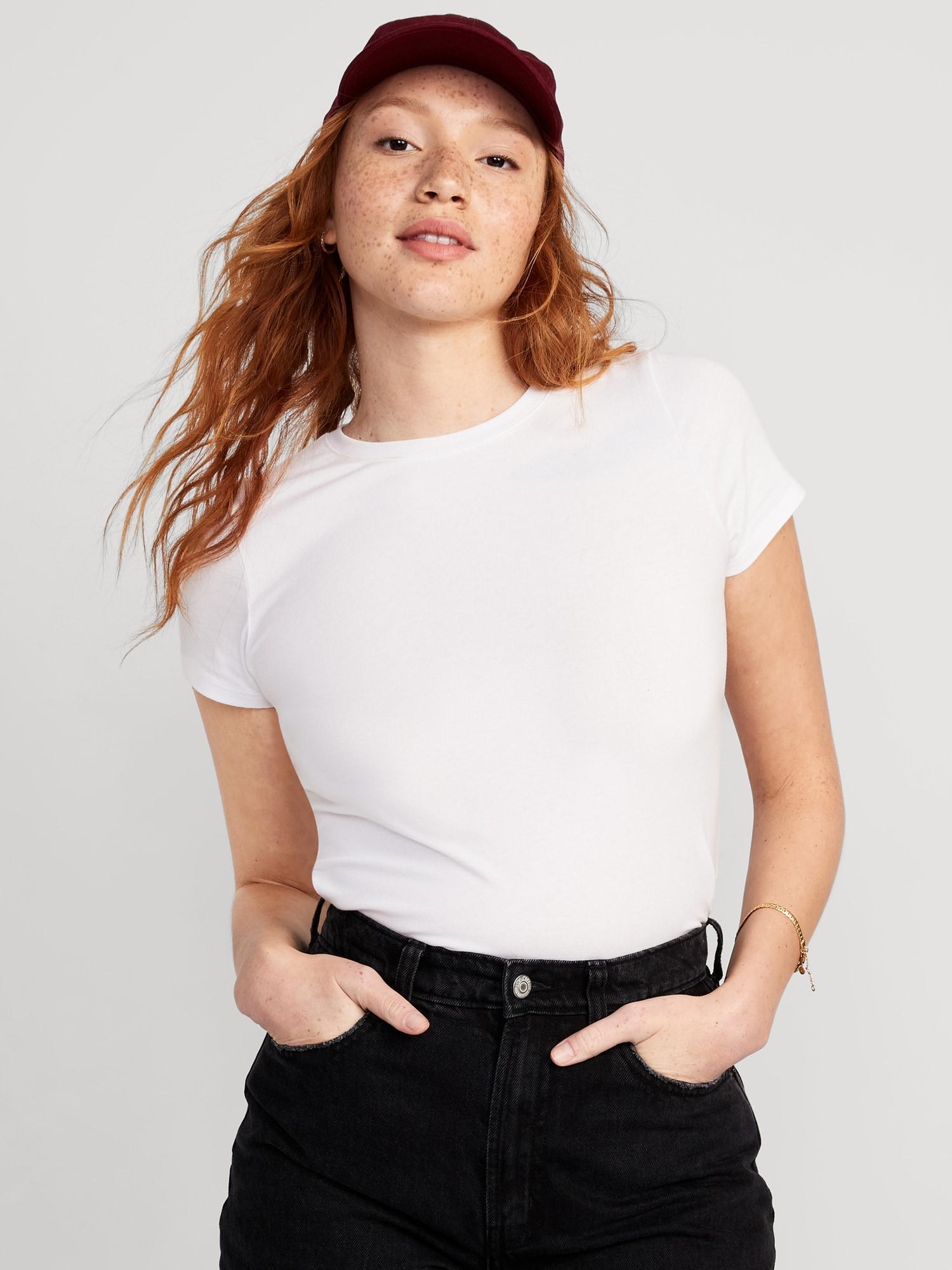 Cropped Slim-Fit T-Shirt for Women product image