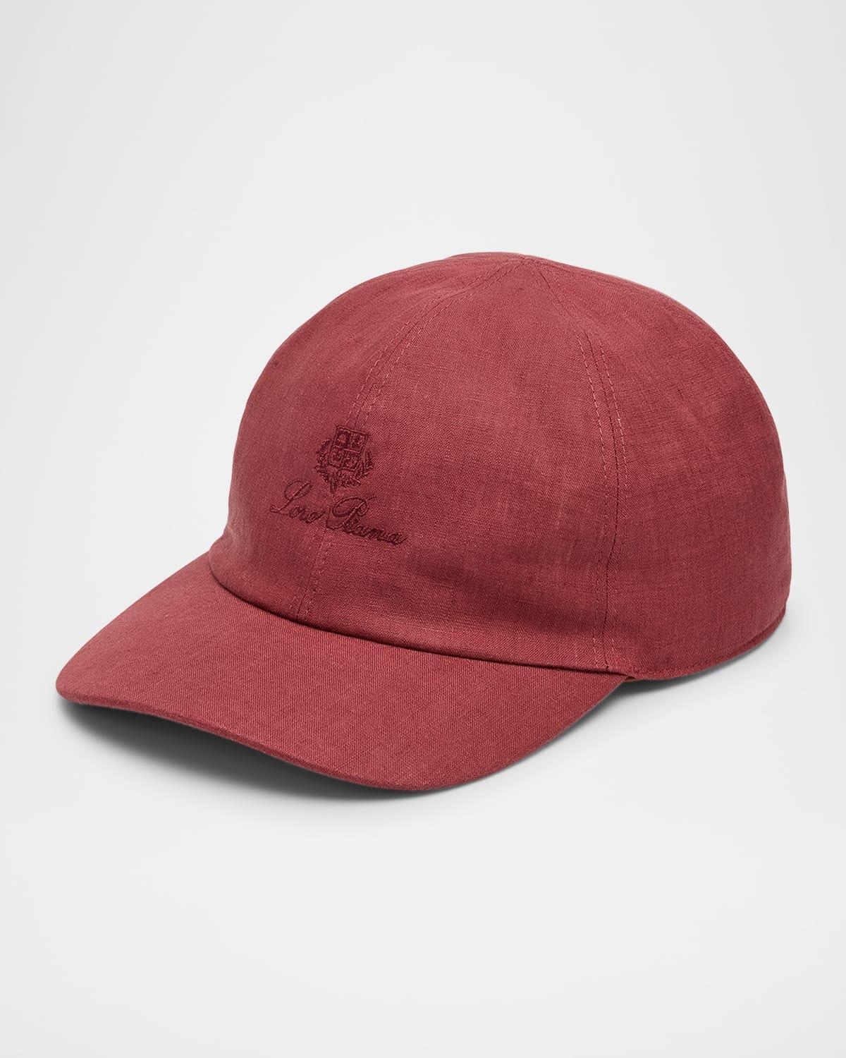 Mens Linen Baseball Cap Product Image