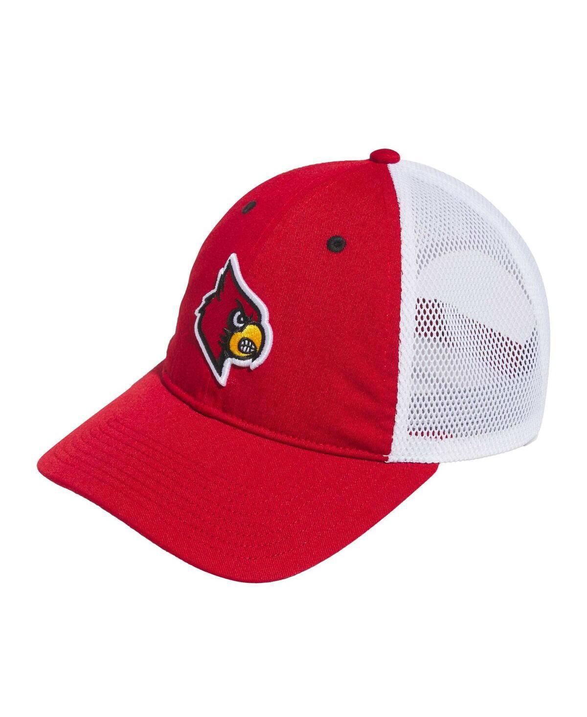 Adidas Mens Red Louisville Cardinals Mascot Slouch Trucker Adjustable Hat - Tmpwrd Product Image