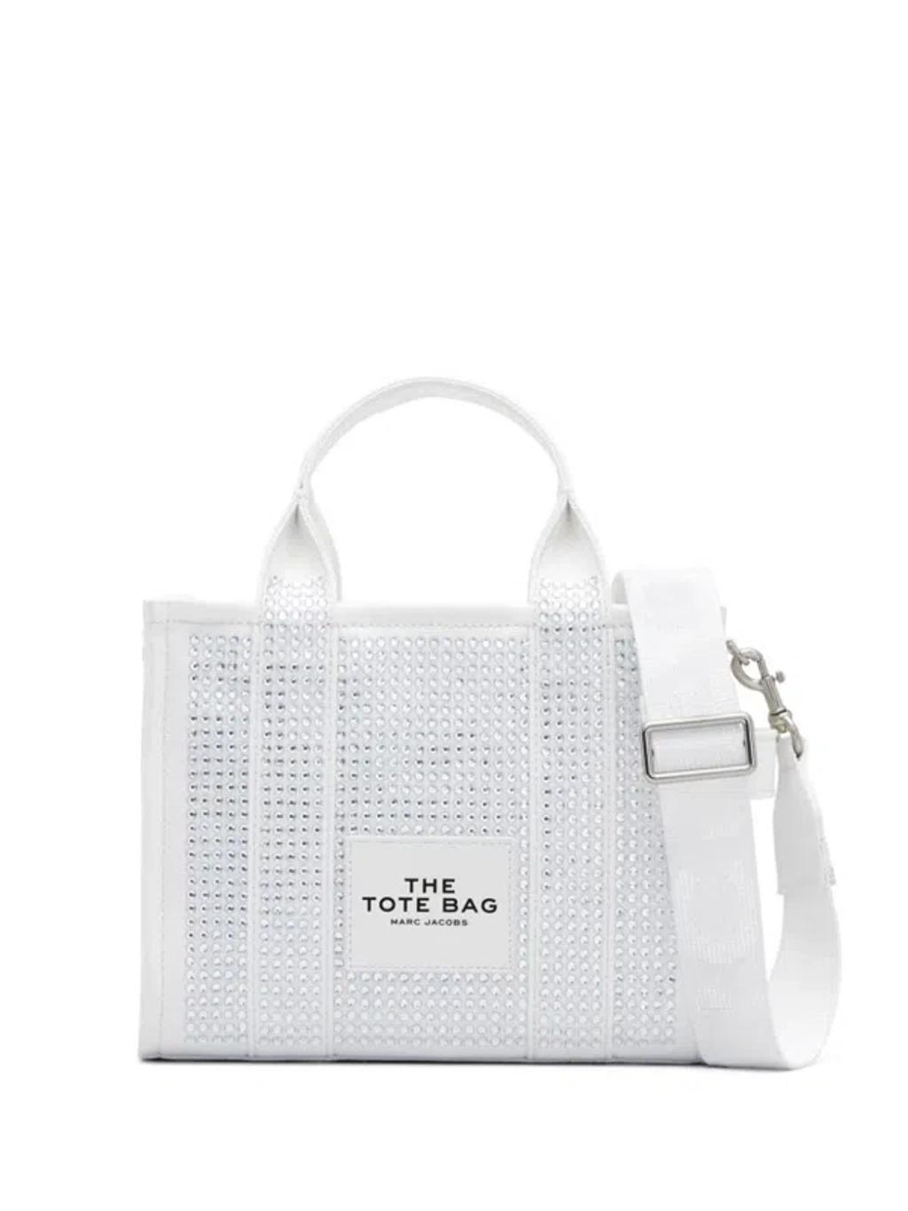 MARC JACOBS The Small Tote Bags In 103 White Cryst Product Image