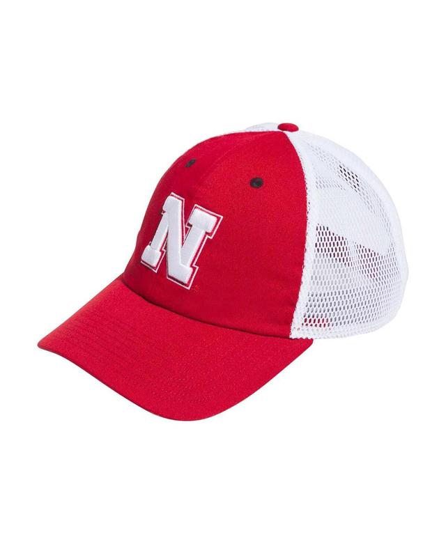 Adidas Mens Scarlet Nebraska Huskers Mascot Slouch Trucker Adjustable Hat Product Image