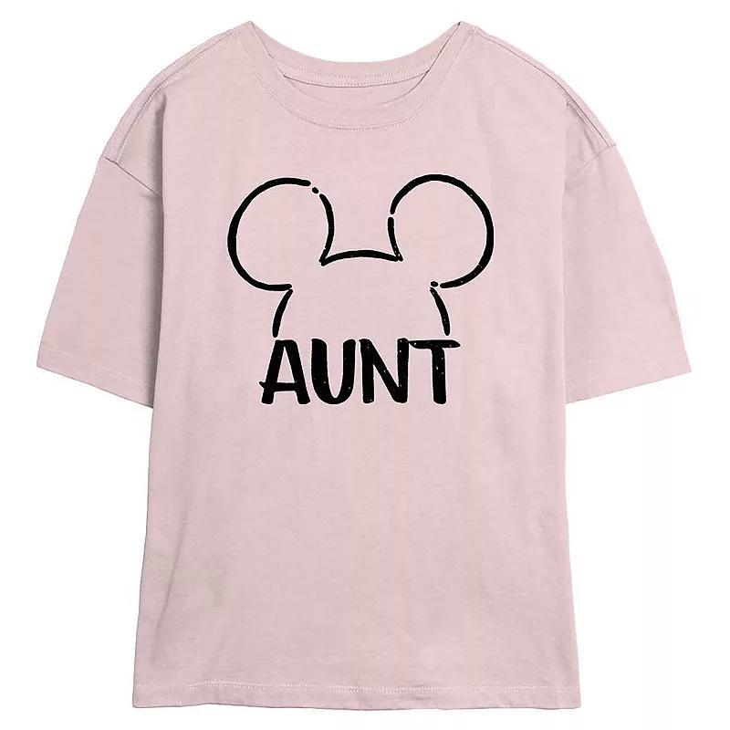 Disneys Mickey Mouse Aunt Ears Womens Skimmer Graphic Tee Product Image