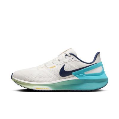 Nike Mens Nike Air Zoom Structure 25 - Mens Running Shoes Midnight Navy/Sandal/Phantom Product Image