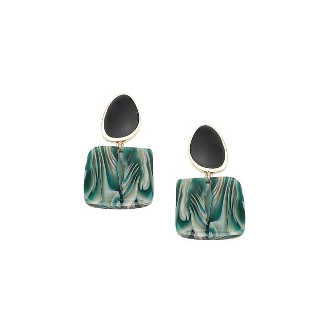 Sohi Womens Marble Drop Earrings Product Image