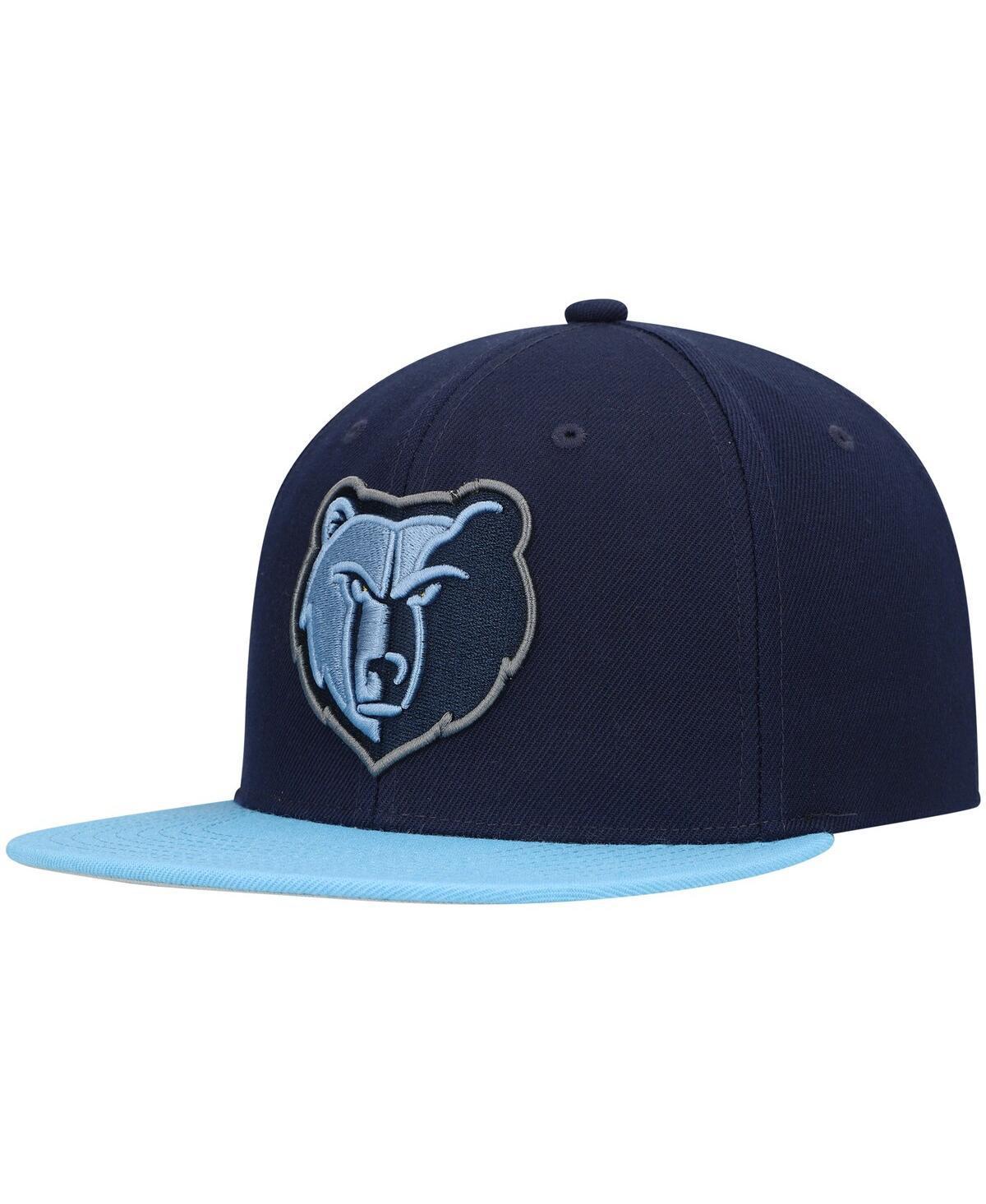 Mens Mitchell & Ness Navy Memphis Grizzlies Team Two-Tone 2.0 Snapback Hat - Navy Product Image