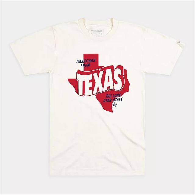 Mens Homefield Greetings from Texas Tourist Shirt Ivory Product Image