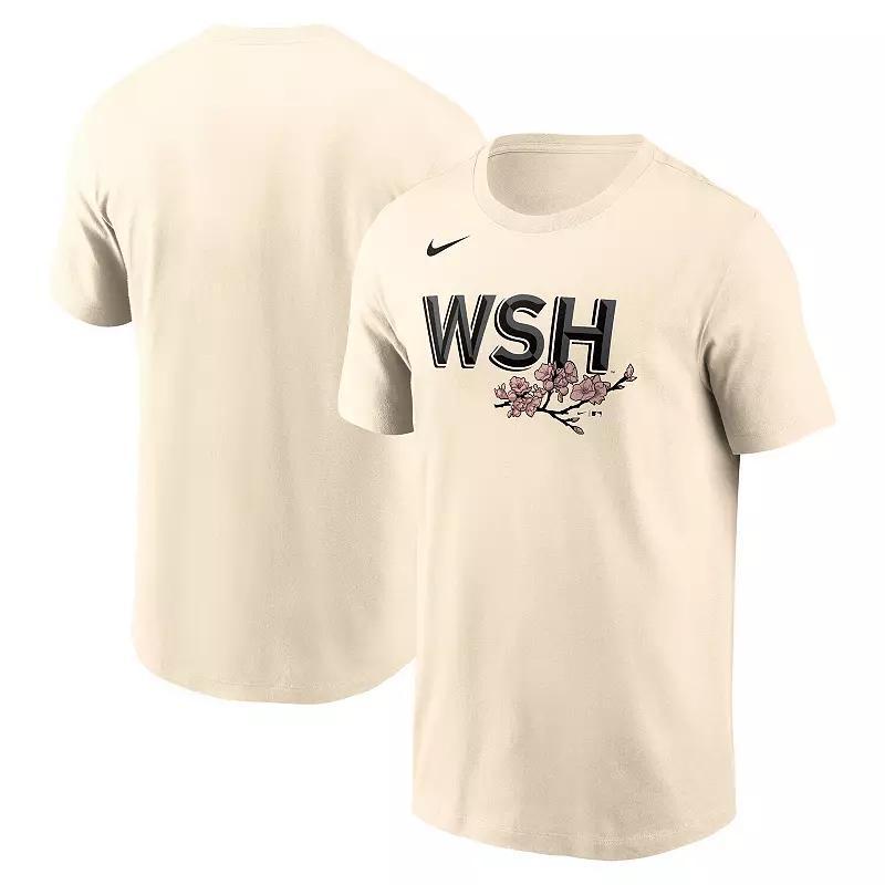 Mens Nike Cream Washington Nationals City Connect Wordmark T-Shirt Product Image