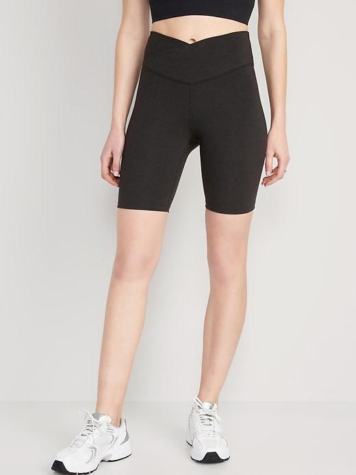 Extra High-Waisted PowerChill Biker Shorts -- 8-inch inseam Product Image