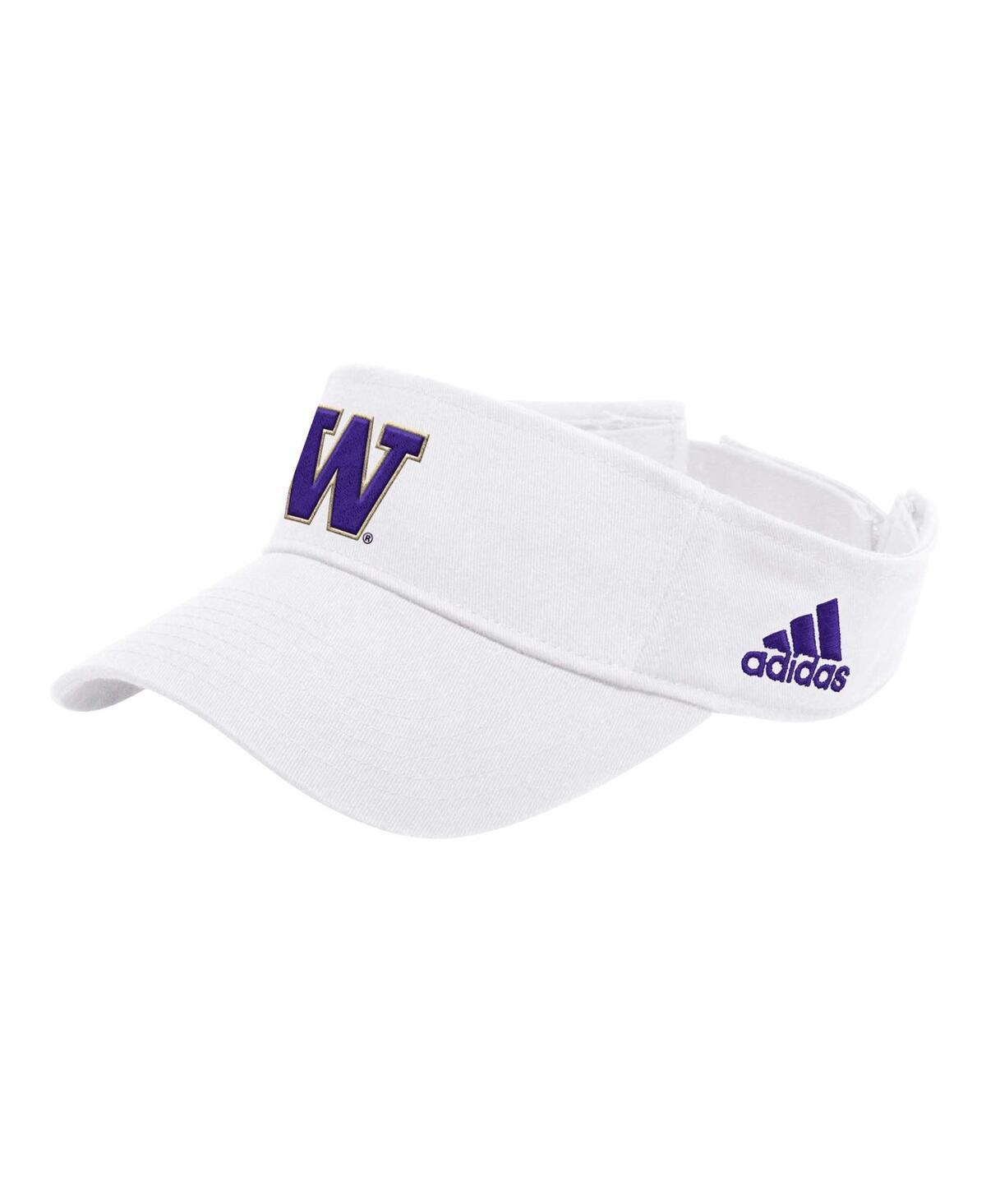 Adidas Mens White Washington Huskies Locker Room Team Adjustable Visor Product Image