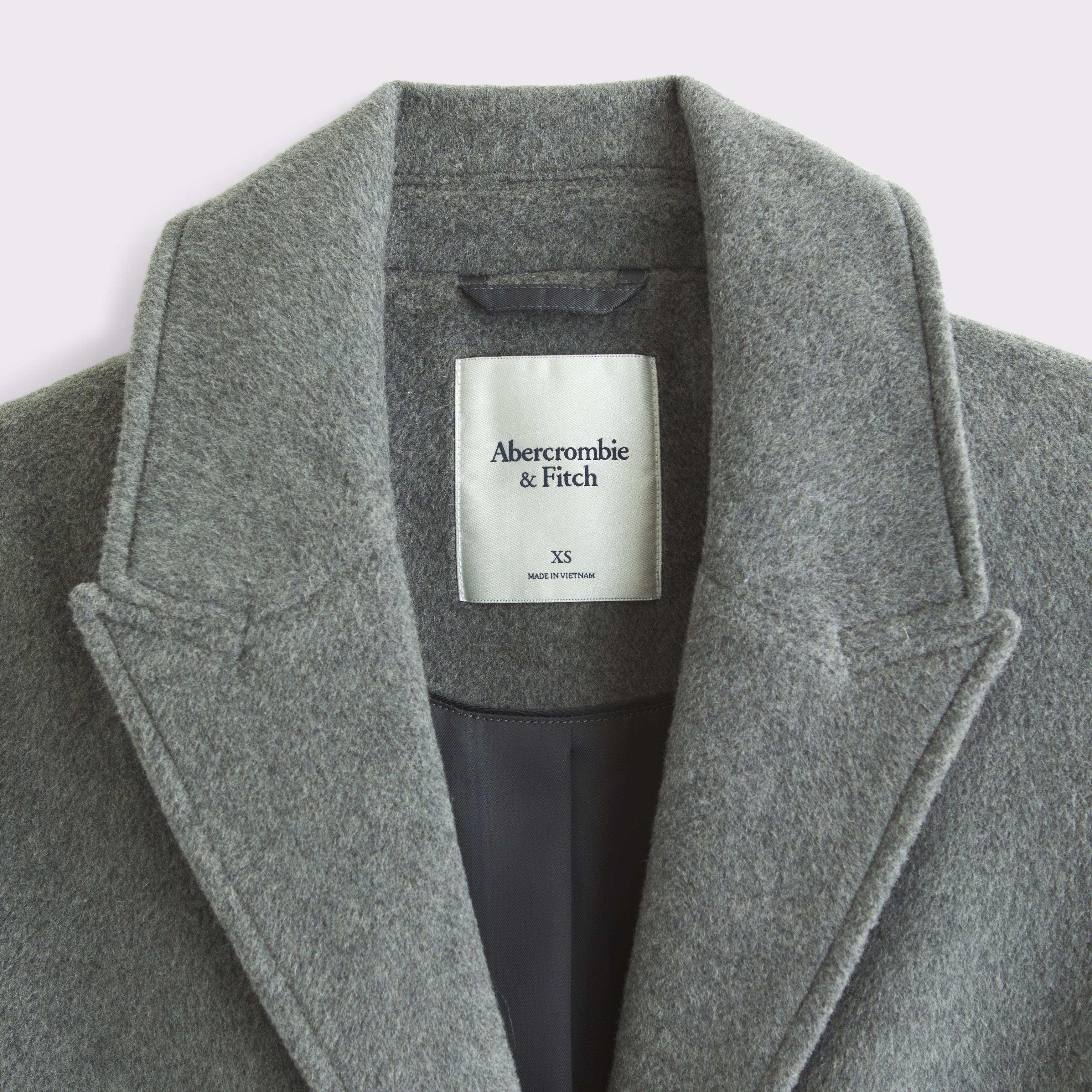 Wool-Blend Tailored Topcoat Product Image