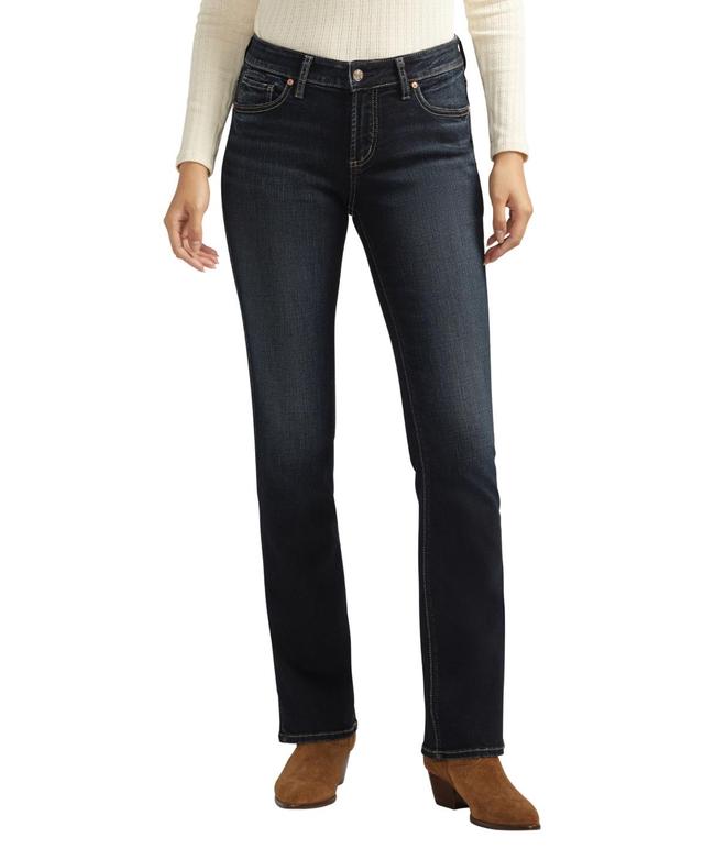 Silver Jeans Co. Womens Elyse Mid Rise Comfort Fit Slim Bootcut Jeans Product Image