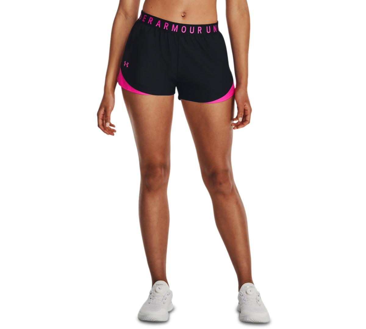 Under Armour Womens Play Up Shorts - Matrix Green / Vapor Green Product Image