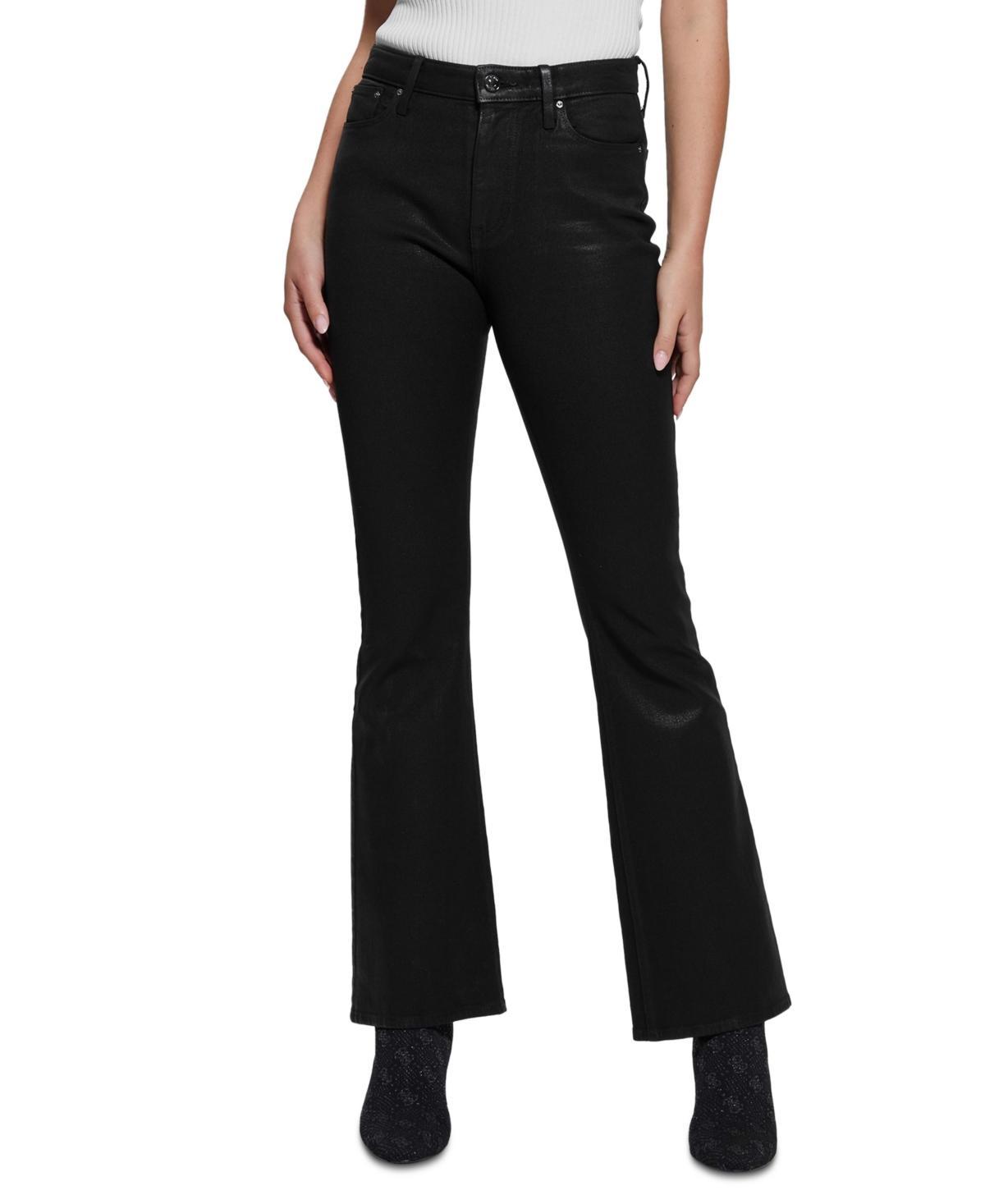 Guess Womens Sexy High-Rise Flare-Leg Jeans Product Image