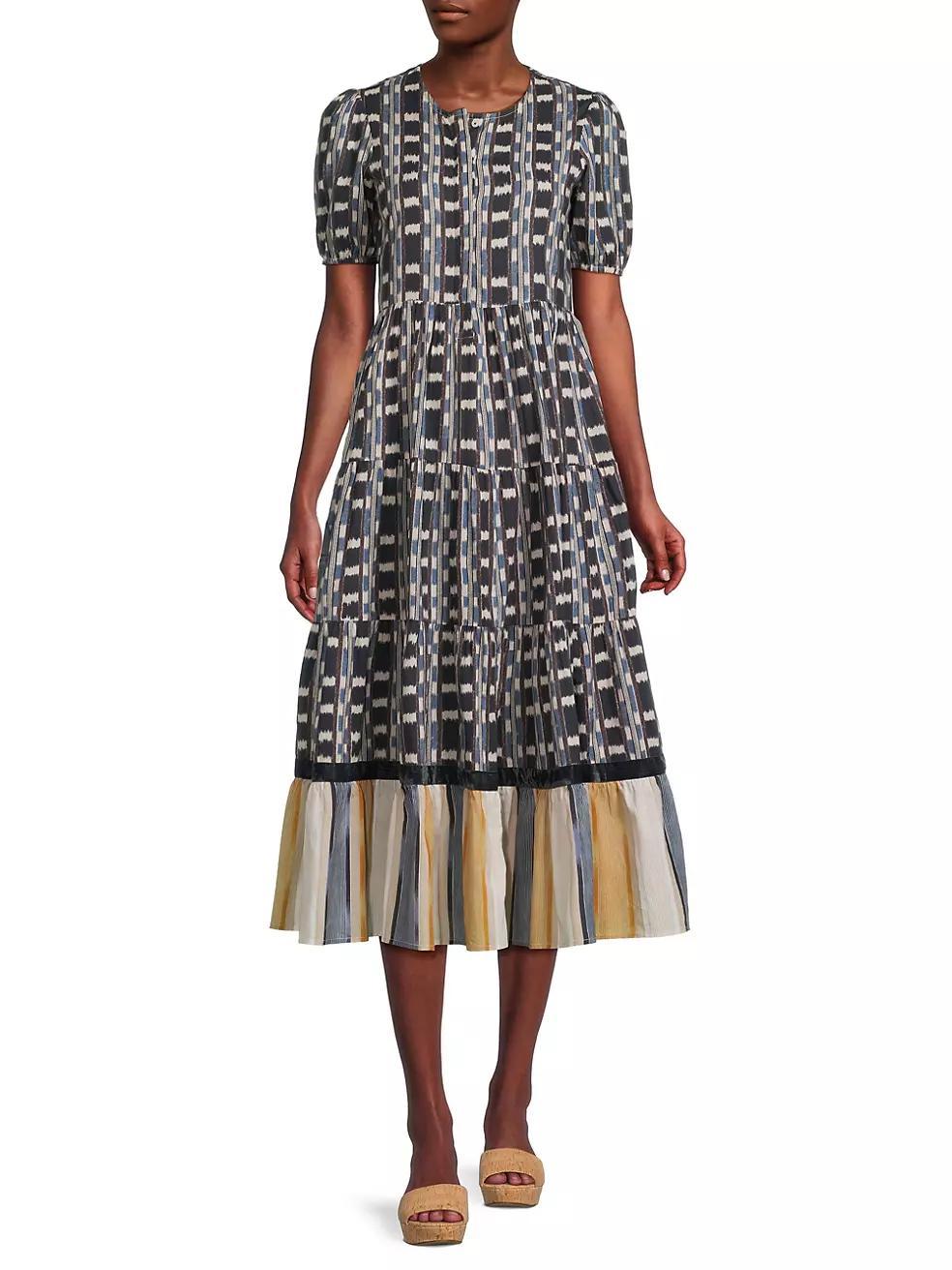 Daphne Cotton Midi-Dress Product Image