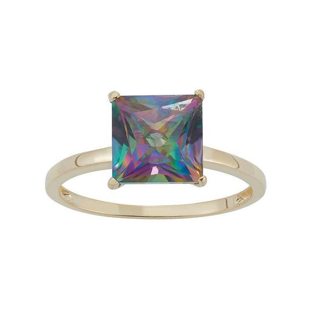 Designs by Gioelli Mystic Topaz 10k Gold Ring, Womens Green Product Image