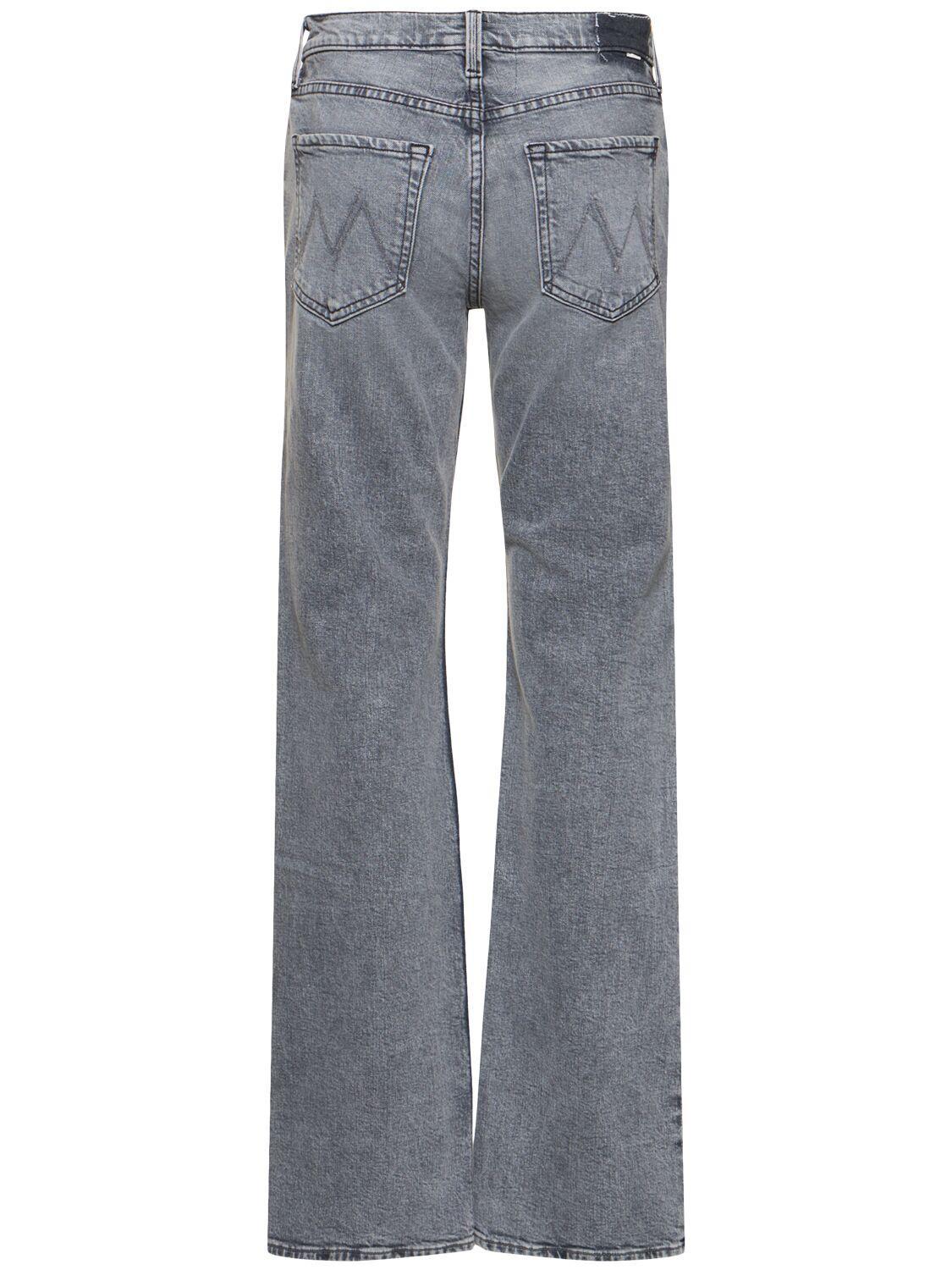 MOTHER The Bookie Heel Mid Rise Straight Jeans In Grey Product Image