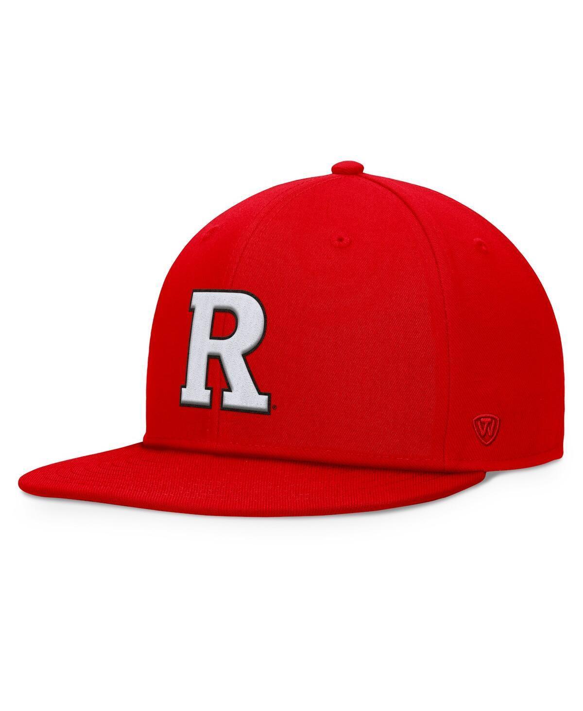 Top of the World Mens Scarlet Rutgers Scarlet Knights Fundamental Snapback Hat Product Image