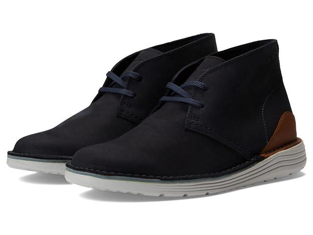 Clarks Brahnz Mid (Navy Nubuck) Men's Shoes Product Image