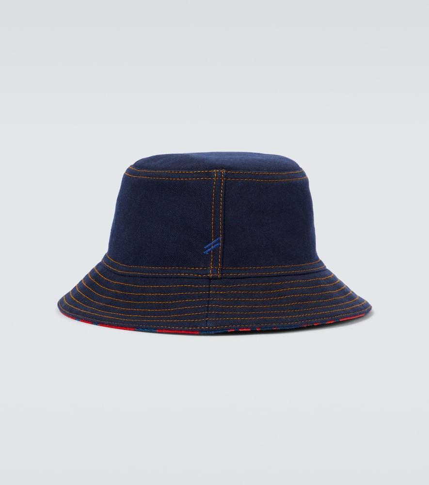 BURBERRY Denim Bucket Hat In Blue Product Image