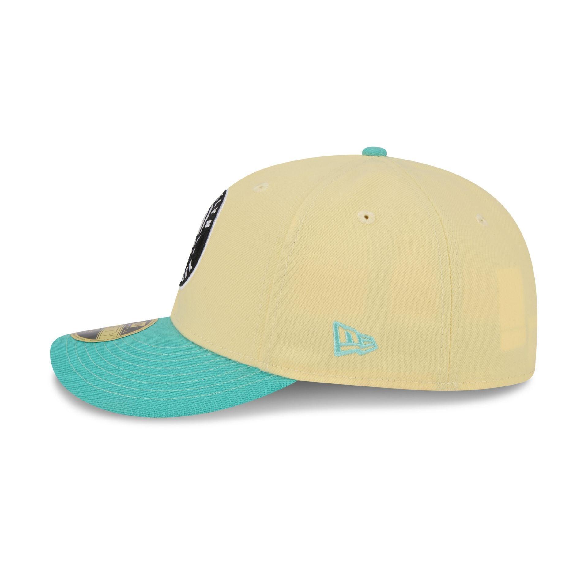 Brooklyn Nets Soft Yellow Low Profile 59FIFTY Fitted Hat Male Product Image