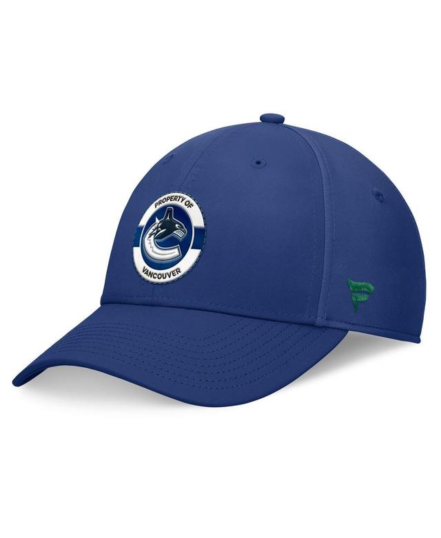 Mens Fanatics Blue Vancouver Canucks Authentic Pro Training Camp Flex Hat Product Image