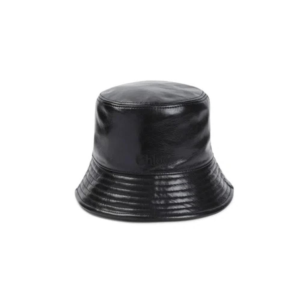 Black Leather Bucket Hat product image