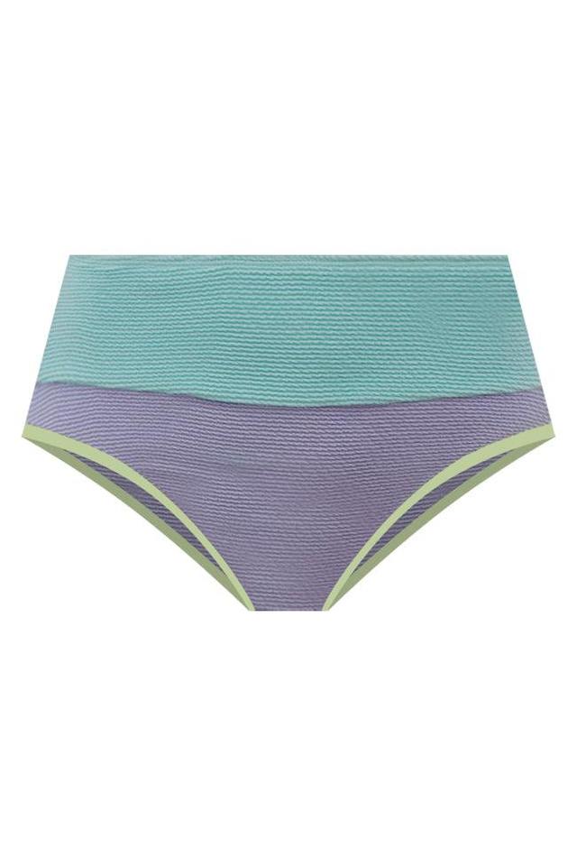 Do Not Disturb Lilac Color Block Bikini Bottoms Product Image