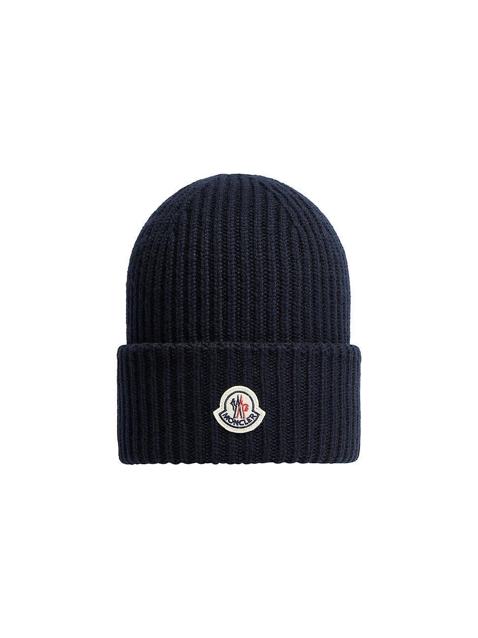 Mens Logo Patch Cotton Rib Beanie Product Image