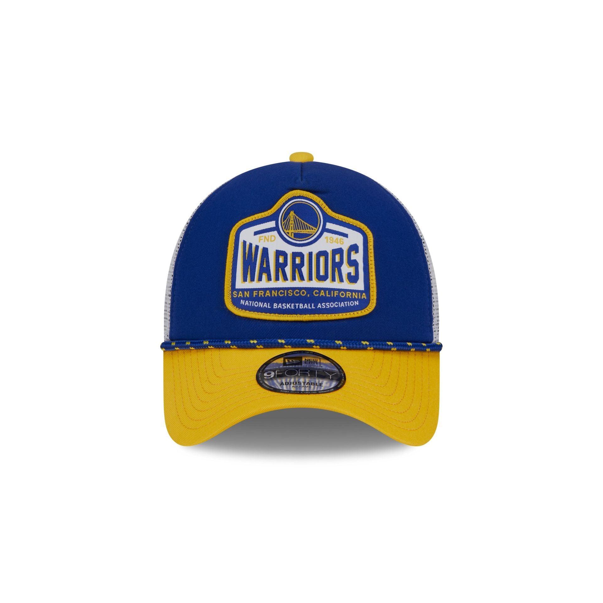 Golden State Warriors 2024 Rally Drive 9FORTY A-Frame Trucker Hat Male Product Image