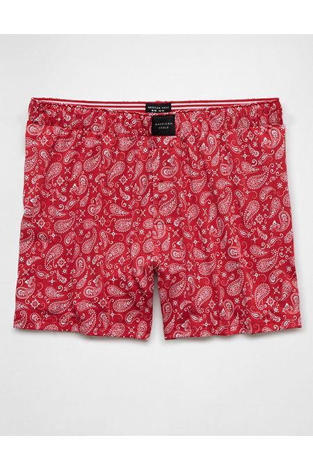 AEO Paisley Slim Knit Ultra Soft Boxer Short Mens Product Image