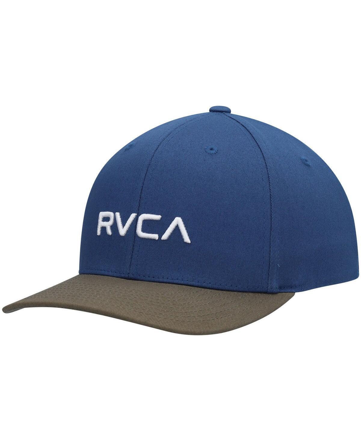 Mens Rvca Blue Solid Flex Hat - Blue Product Image