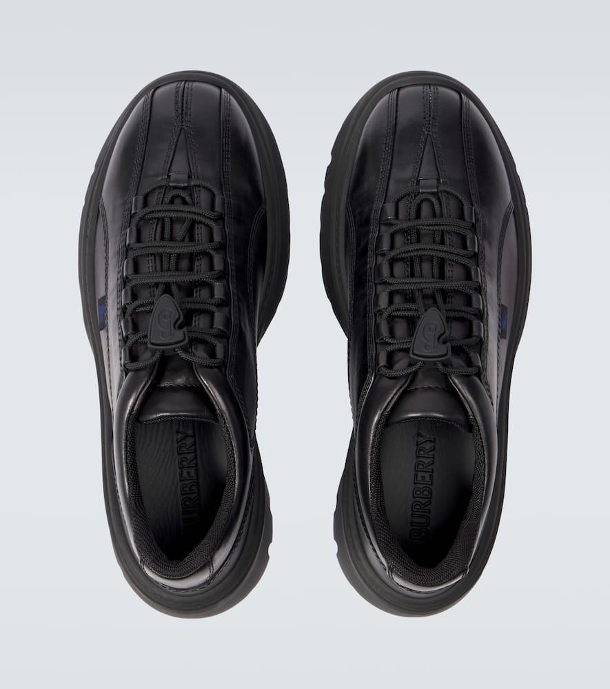 BURBERRY Black Scoot Sneakers Product Image