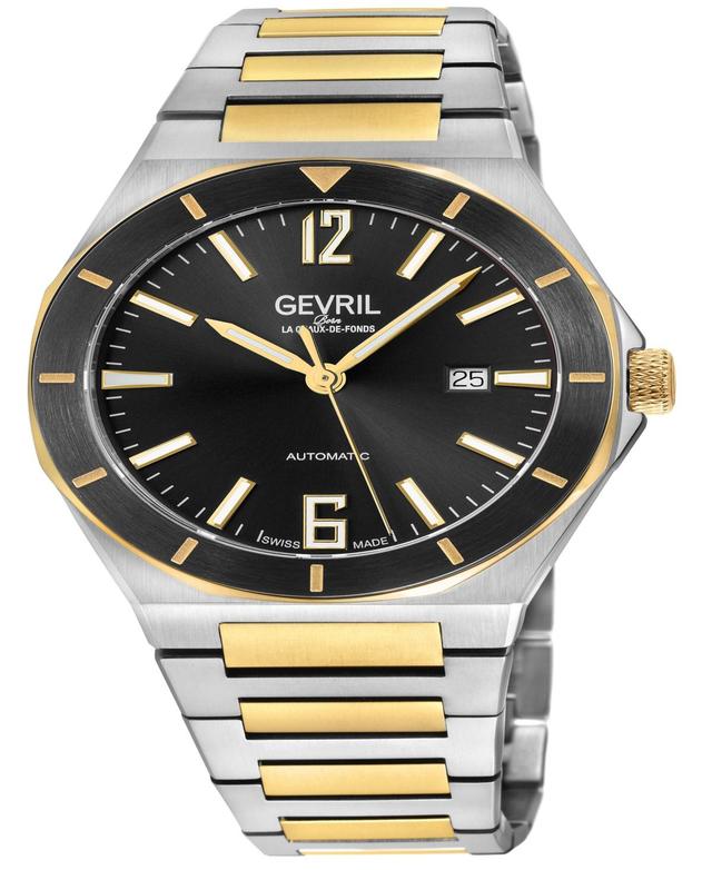 Gevril Mens High Line Silver-Tone Stainless Steel Watch 43mm - Silver Product Image