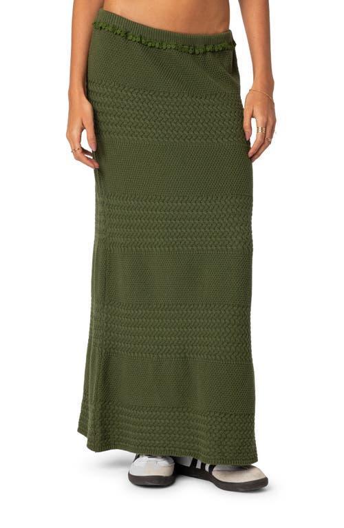 EDIKTED Garner Textured Maxi Sweater Skirt Product Image