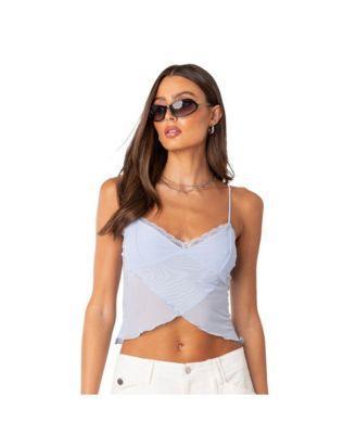 Women's Crossover Mesh Tank Top product image