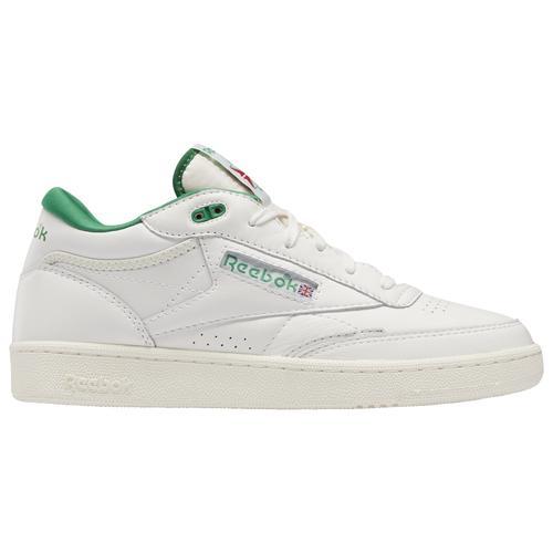 Reebok Mens Club C Mid II Vintage - Running Shoes White/Green/Red Product Image