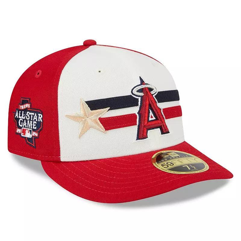 Mens New Era Cream/Red Los Angeles Angels 2024 MLB All-Star Game Workout Low Profile 59FIFTY Fitted Hat Product Image