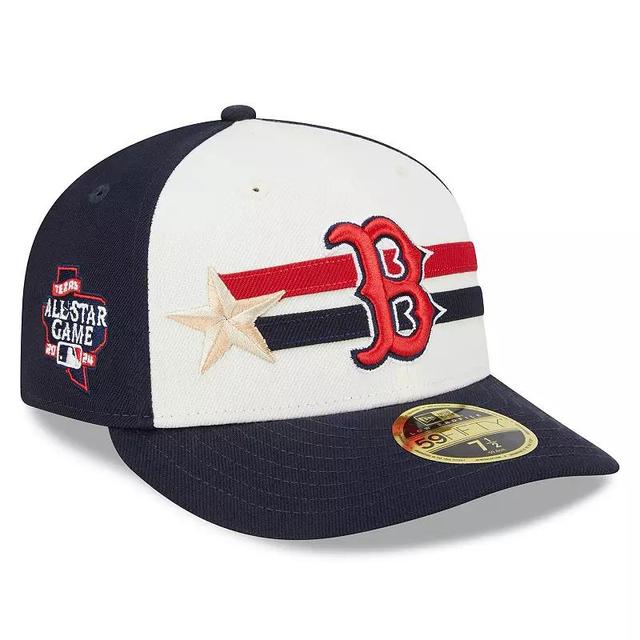 Mens New Era Cream/Navy Boston Red Sox 2024 MLB All-Star Game Workout Low Profile 59FIFTY Fitted Hat Product Image