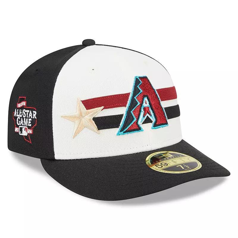 Mens New Era Cream/Black Arizona Diamondbacks 2024 MLB All-Star Game Workout Low Profile 59FIFTY Fitted Hat Product Image